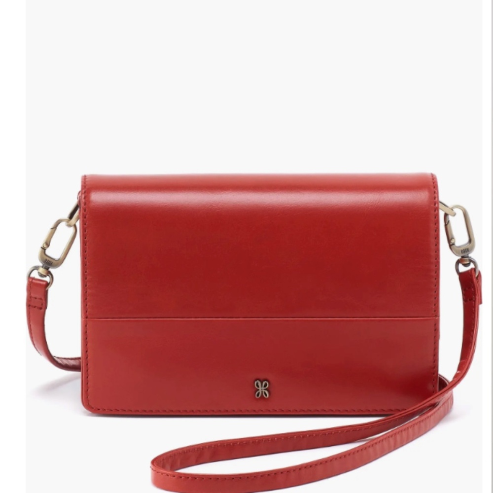 NEW Hobo Jill Crossbody Bag Brick Red - 2 Straps So Versatile NWT In Packaging